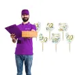 dekoracje do muffinek pikery na babeczki 50 rocznica slubu eukaliptus beauty zlote gody x6