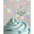 dekoracje do muffinek pikery na babeczki 50 rocznica slubu eukaliptus beauty zlote gody x6