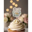 dekoracje do muffinek pikery na babeczki 50 rocznica slubu eukaliptus beauty zlote gody x6