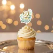 dekoracje do muffinek pikery na babeczki 50 rocznica slubu eukaliptus beauty zlote gody x6