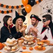 dekoracje do muffinek przekasek na halloween andrzejki pikery szpilki nietoperze czarme 6 szt