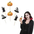 dekoracje do muffinek przekasek na halloween pikery szpilki dynia kot kapelusz szpilki x6