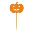 dekoracje do muffinek przekasek na halloween pikery szpilki dynie 6 szt