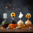 dekoracje do muffinek przekasek na halloween pikery szpilki mix ozdoby 6 szt