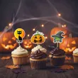 dekoracje do muffinek przekasek na halloween pikery szpilki mix ozdoby 6 szt