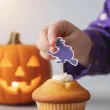 dekoracje do muffinek przekasek na halloween pikery szpilki mix ozdoby 6 szt