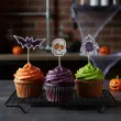 dekoracje do muffinek przekasek na halloween pikery szpilki mix ozdoby 6 szt