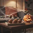 dekoracje do muffinek przekasek na halloween pikery szpilki pajaki czarne ozdoby 6 szt