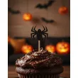 dekoracje do muffinek przekasek na halloween pikery szpilki pajaki czarne ozdoby 6 szt