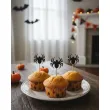 dekoracje do muffinek przekasek na halloween pikery szpilki pajaki czarne ozdoby 6 szt
