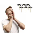 dekoracje do muffinek przekasek na movember pikery wasy czarne 6 szt