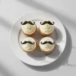 dekoracje do muffinek przekasek na movember pikery wasy czarne 6 szt