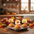 dekoracje do muffinek przekasek pikery szpilki happy halloween swieto dyni 6 szt