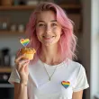 dekoracje do mufinek na pride month parade rownosci pikery teczowe serca lgbt 6 szt