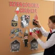 dekoracje do szkoly na gazetke tablice okno barborka dzien gornika ozdoby do powieszenia