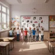 dekoracje do szkoly na gazetke tablice okno barborka dzien gornika ozdoby do powieszenia