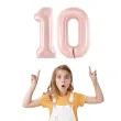 dekoracje na 10 urodziny rocznice zestaw balonow liczba 10 rozowy jasny 34 dgt 2 elementy