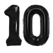 dekoracje na 10 urodziny rocznice zestaw balonow xl liczba 10 czarny 39 dgt 2 szt