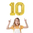 dekoracje na 10 urodziny zestaw balonow liczba 10 zloty 33 dgt 2 elementy