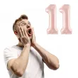 dekoracje na 11 urodziny rocznice zestaw balonow liczba 11 rozowy jasny 34 dgt 2 elementy