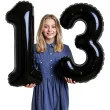 dekoracje na 13 urodziny rocznice zestaw balonow xl liczba 13 czarny 39 dgt 2 szt