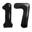 dekoracje na 17 urodziny rocznice zestaw balonow xl liczba 17 czarny 39 dgt 2 szt