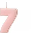 dekoracje na 17 urodziny swieczki na tort liczba 17 rozowy 4 5 cm 2 szt