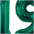dekoracje na 19 urodziny zestaw balonow xl liczba 19 butelkowy zielony 39 dgt 2 szt
