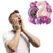 dekoracje na 2 urodziny balony k pop demon hunters rozowo fioletowe huntrix lowczynie demonow