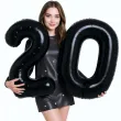dekoracje na 20 urodziny rocznice zestaw balonow xl liczba 20 czarny 39 dgt 2 szt