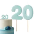 dekoracje na 20 urodziny swieczki na tort liczba 20 niebieski 4 5 cm 2 szt