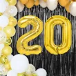 dekoracje na 20 urodziny zestaw balonow liczba 20 zloty 33 dgt 2 elementy