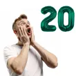 dekoracje na 20 urodziny zestaw balonow xl liczba 20 butelkowy zielony 39 dgt 2 szt