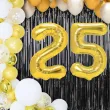 dekoracje na 25 urodziny zestaw balonow liczba 25 zloty 33 dgt 2 elementy