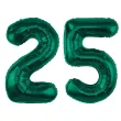dekoracje na 25 urodziny zestaw balonow xl liczba 25 butelkowy zielony 39 dgt 2 szt