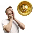 dekoracje na 30 urodziny zlote metalizowane talerzyki papierowe 30th birthday okragle 18 x6