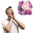 dekoracje na 4 urodziny balony k pop demon hunters rozowo fioletowe huntrix lowczynie demonow
