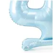 dekoracje na 4 urodziny dla chlopca balon foliowy cyfra 4 stojaca blekitny partydeco