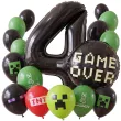 dekoracje na 4 urodziny gracza balony minecraft creeper zielone czarne gaming tnt enderman x17