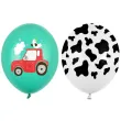 dekoracje na 4 urodziny zestaw balonow farma zielony traktor wiejskie party