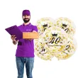 dekoracje na 40 urodziny balony transparentne z konfetti happy birthday liczba 40 zlote 12
