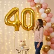 dekoracje na 40 urodziny zestaw balonow liczba 40 zloty 33 dgt 2 elementy