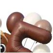 dekoracje na 5 urodziny zestaw balonow piesek pies liczba 5 brazowy 12 szt duzy