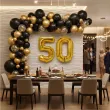 dekoracje na 50 urodziny zestaw balonow liczba 50 zloty 33 dgt 2 elementy
