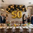 dekoracje na 50 urodziny zestaw balonow liczba 50 zloty 33 dgt 2 elementy