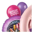 dekoracje na 6 urodziny balony k pop demon hunters rozowo fioletowe huntrix lowczynie demonow