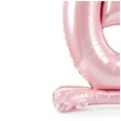 dekoracje na 6 urodziny dla dziewczynki balon foliowy cyfra 6 stojaca rozowy partydeco