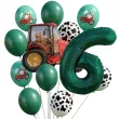 dekoracje na 6 urodziny zestaw balonow farma czerwony traktor wiejskie party