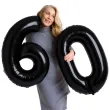 dekoracje na 60 urodziny rocznice zestaw balonow xl liczba 60 czarny 39 dgt 2 szt
