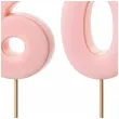 dekoracje na 60 urodziny swieczki na tort liczba 60 rozowy 4 5 cm 2 szt